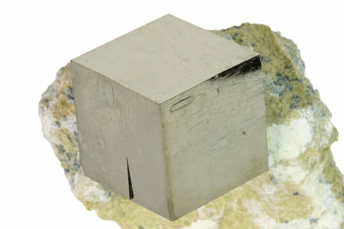 Natural Pyrite Cube In Rock - Navajun, Spain #152286